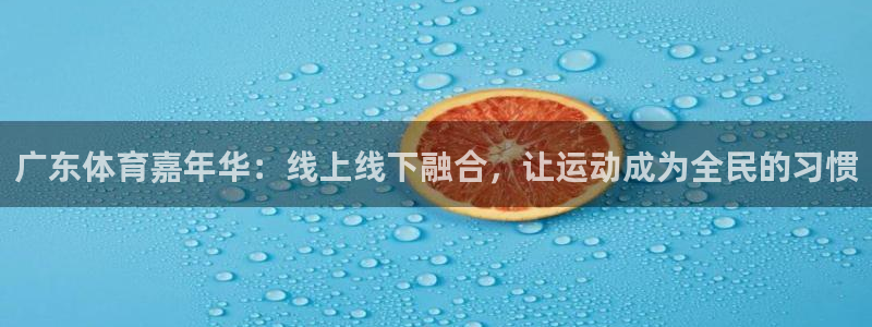 广东体育嘉年华：线上线下融合，让运动成为全民的习惯